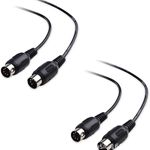 纯铜MD5芯圆口5针MIDI线电吉他效果器电子琴键盘音乐连接线音响