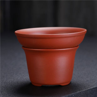 Chinese-style purple sand tea leakage group household red vermilion mud tea leakage high-grade creative ceramic filter group tea tea filter