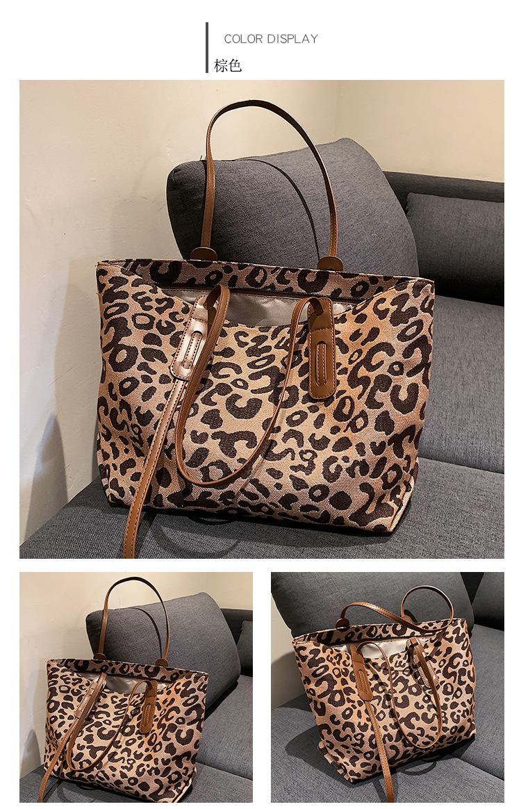 Big Bag Womens Bag 2021 New Fashion Leopard Print SpecialInterest Shoulder Bag Large Capacity Versatile Class Commuter Totepicture1