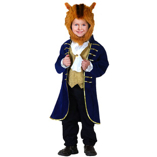 Cross-border beauty and beast cos costume party performance costume festival party Halloween costume children's performance costume