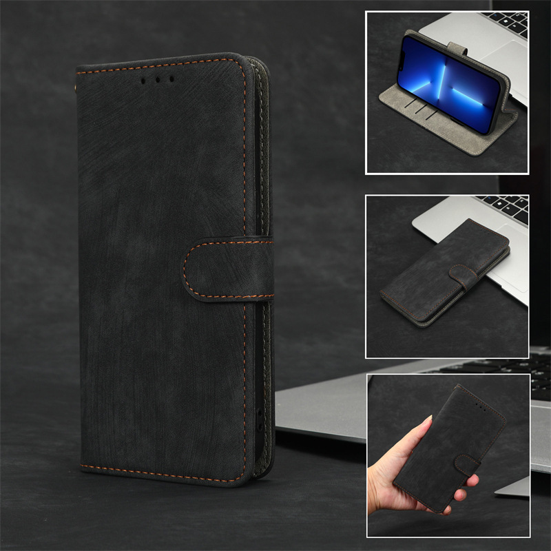 For samsung A13 5G mobile phone leather case samsung A13 5G mobile phone case card lanyard protective case bracket