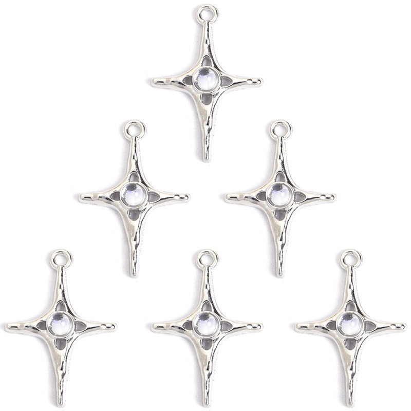 ファッションオーロラ太陽月星ダイヤモンド合金ペンダント DIY ジュエリーマッチングアクセサリーブレスレットネックレスイヤリング|undefined