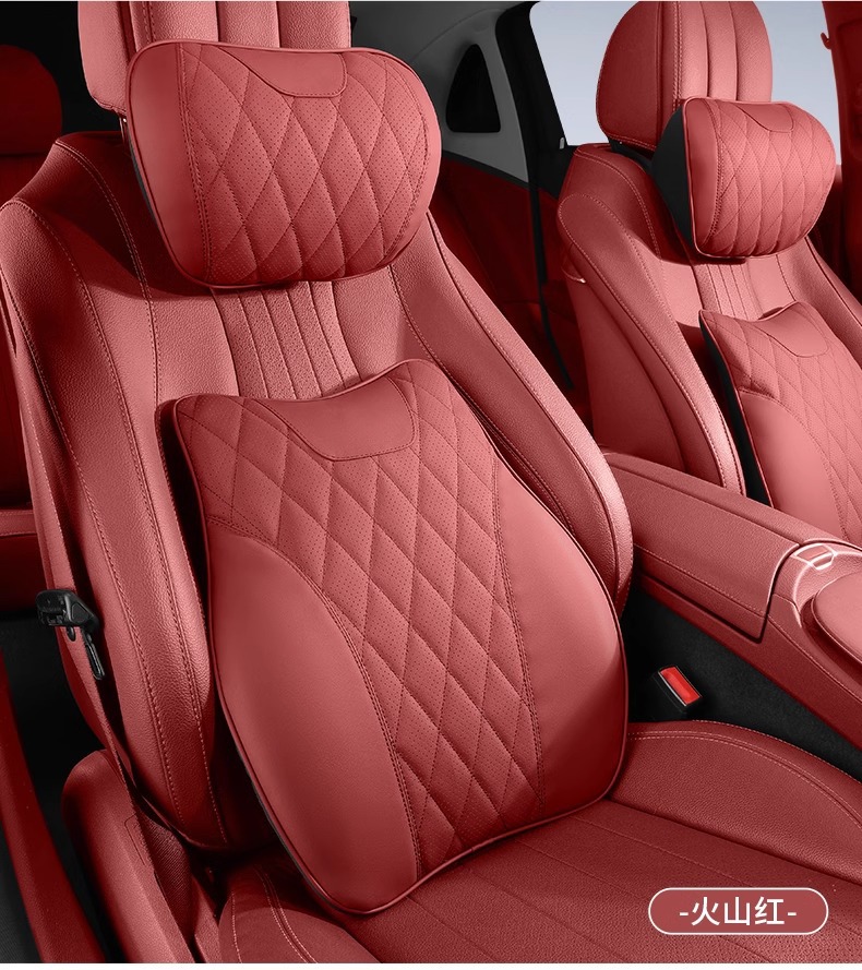 Suitable for Mercedes-Benz, Bmw and Audi Cars, Comfortable Headrest, Lumbar Support, Neck Pillow, Universal High-End Interior Supplies for All Seasons