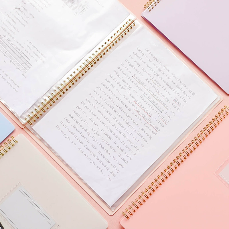 5ZW корейский небольшой свежий цилиндр вставка материал книга документ книга A4 школьный контрольный лист клипборд папка музыкальный лист