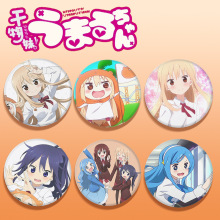 干物妹小埋系列 精致马口铁徽章 吧唧 周边 镜子钥匙扣挂饰二次元