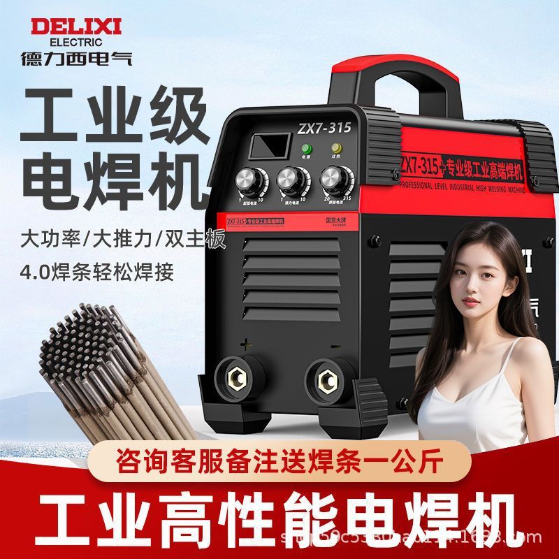 Deluxe 250 soldadora doméstica 315 máquina multiplaca industrial de alta potencia 220V380V doble voltaje accesorios completos