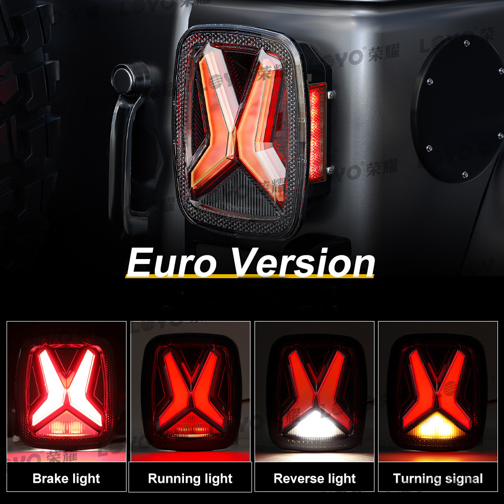 Applicable to Wrangler TJ taillight 97-06 LED rear taillight TJ modified brake light license plate light X TJ taillight