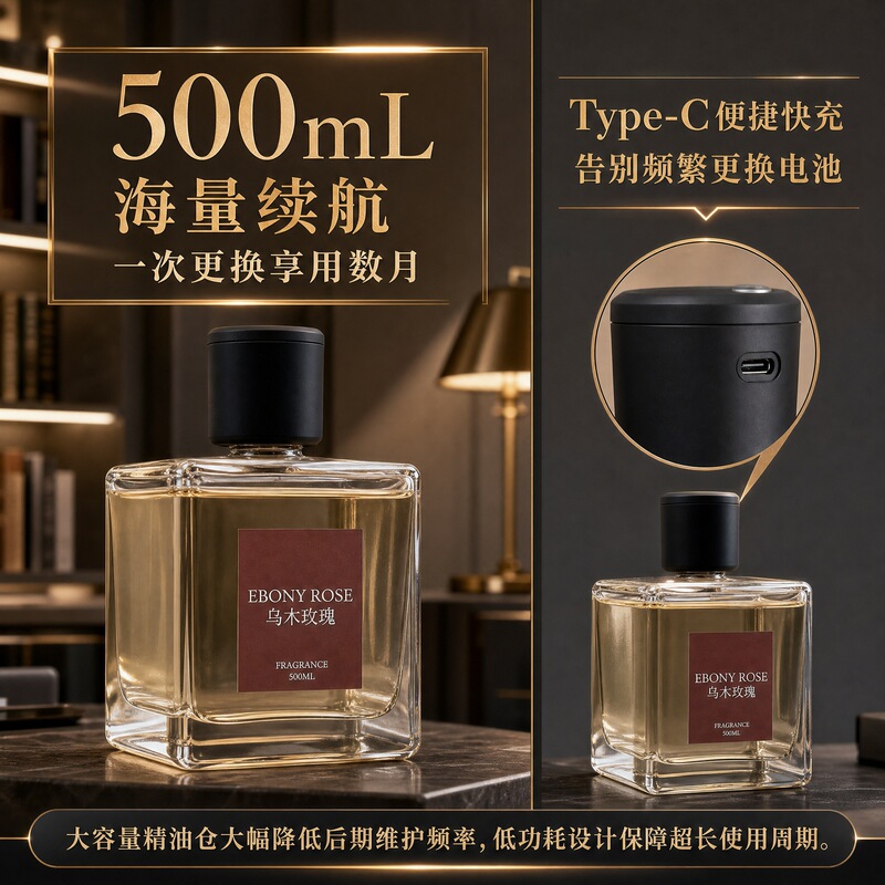 500ML Large Capacity Smart Automatic Spray Aromatherapy Machine for Bedroom, Home Use, Long-Lasting Fragrance, 4-Level Fragrance Adjustment 500ML Large Capacity Smart Automatic Spray Aromatherapy Machine for Bedroom, Home Use, Long-Lasting Fragrance, 4-Level Fragrance Adjustment