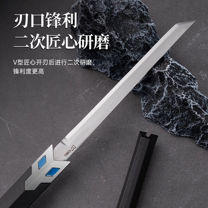 网红狐狸小刀便携美工刀拆快递开箱刀水果刀不锈钢家用精致茶饼刀|undefined