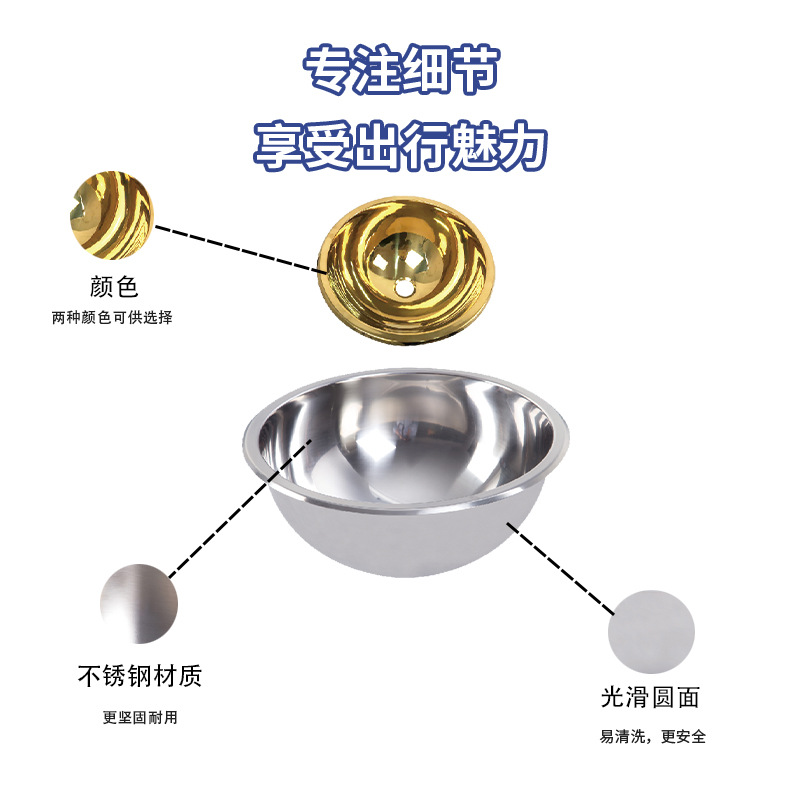 Guangrun Home RV Yacht Apartamento Mini Fregadero redondo de acero inoxidable GR-532A