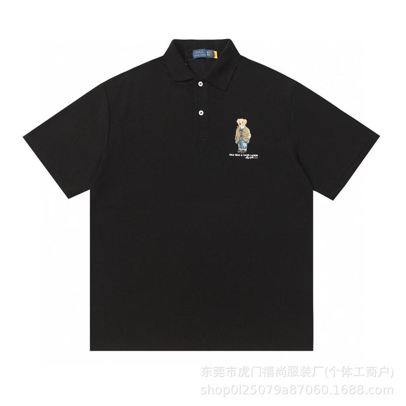 クロスボーダー 25ssRL ラルフローレン 刺繍ロゴ 半袖 コットン おしゃれ 万能ラペル ポロシャツ 軽くて大人|undefined
