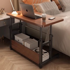 ベッドサイドのテーブルは移動可能でシンプルなテーブルです。