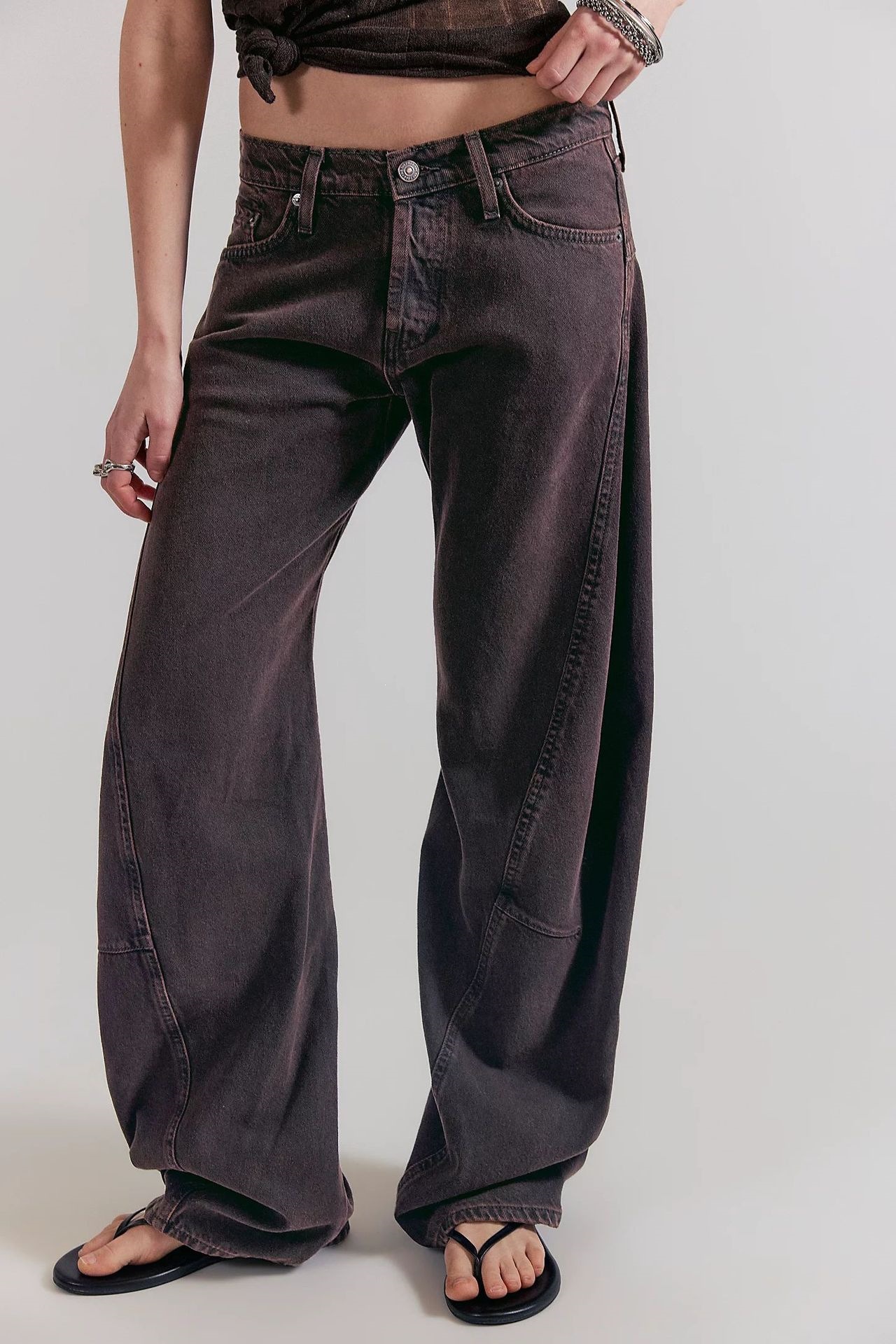 Jeans Rectos para Mujer de Mezclilla, Cintura Media, Ligeramente Elásticos