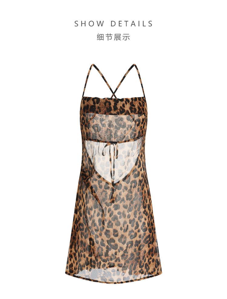 Sex underwear, sexy pajamas, leopard print, passion backless suit, free suspenders, perspective nightgown, temptation, pure desire | Dabongkeer Custom Jewelry