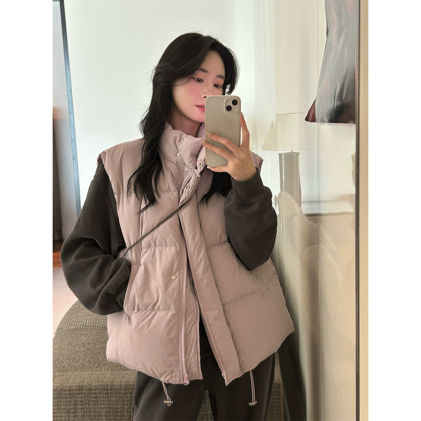 Down jacket, winter vest, Korean style