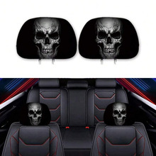 G 19221 Skull Car Headrest Cover ����ͷ����ͷ���׿羳��
