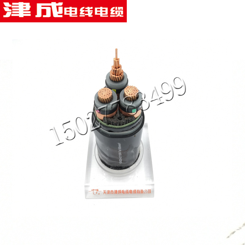 津成电线电缆 WF-ZR-YJV 4+1 低烟低卤 阻燃 聚乙烯绝缘电力电缆