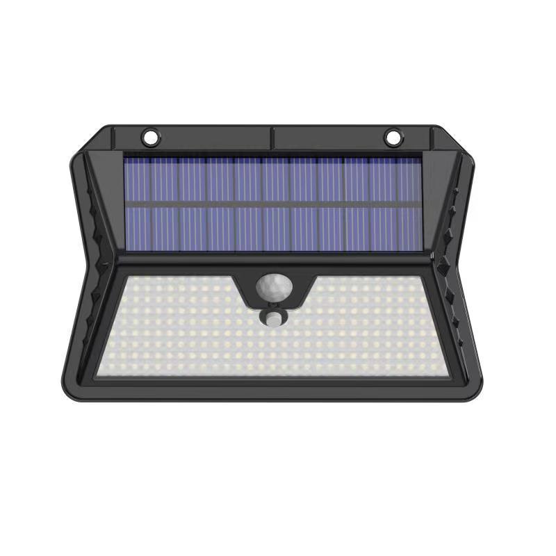 Solar al aire libre 283LED iluminación recargable impermeable casa patio exterior pared infrarrojos Cuerpo Humano inducción lámpara de pared