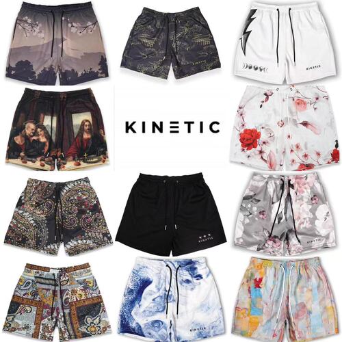 KINETIC trendy brand summer new sports fitness running basketball quarter shorts quick-drying trendy one-piece drop shipping