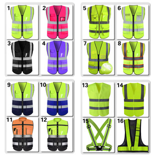 Reflective Vest Vest Reflective Clothing Riding Traffic Construction Workers Fluorescent Clothing Sanitation Jacket