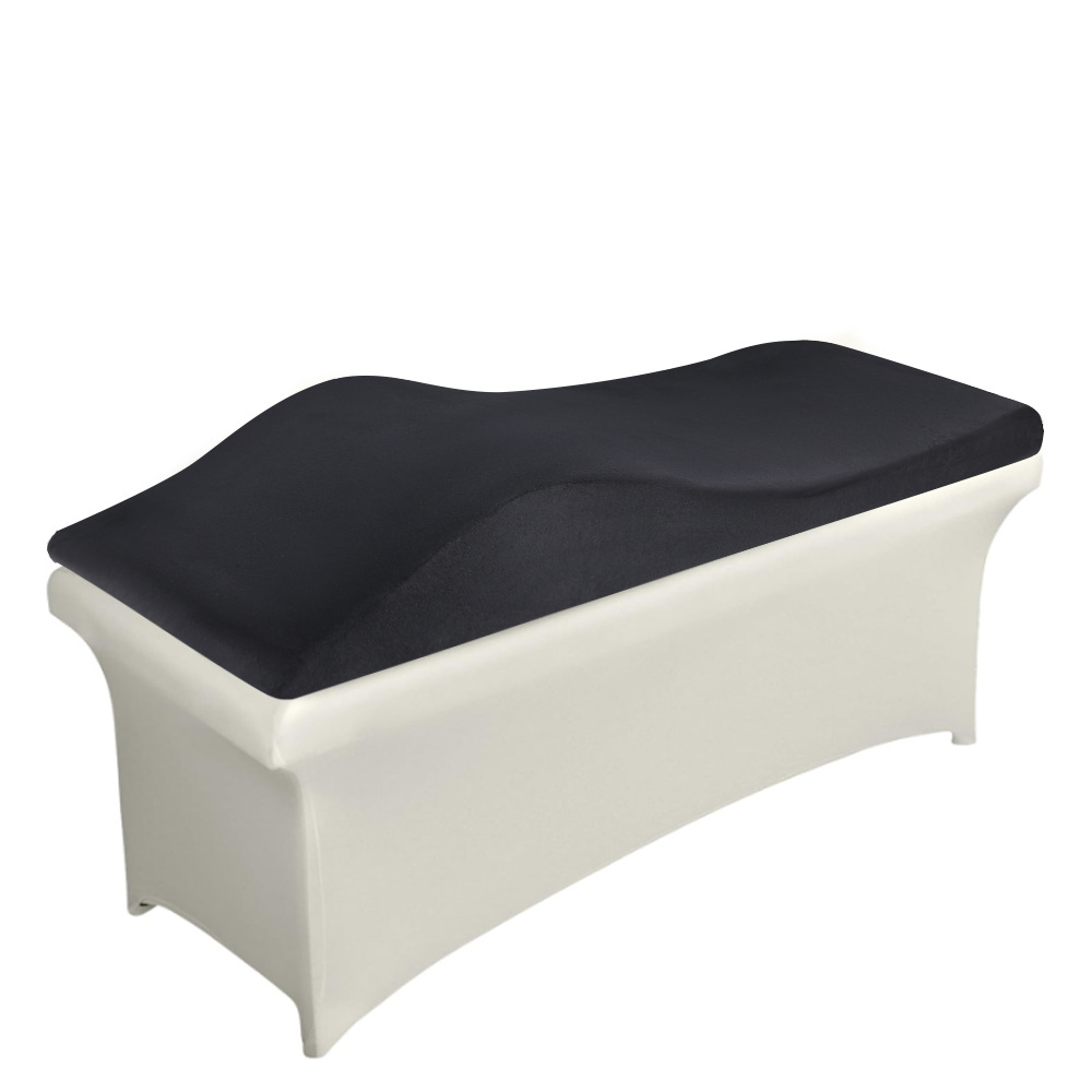 Productos de venta en caliente transfronterizos colchón de pestañas ergonómico curva salón colchón de belleza de espuma de alta calidad