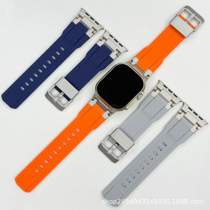 Apple watch ストラップ、メカ凸パターンストラップ、appleiwatch ストラップ、液体シリコンストラップに適しています。|undefined