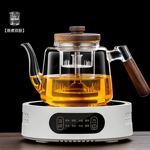 Standard white stove + empty pot (double steaming pot) 1200ML.