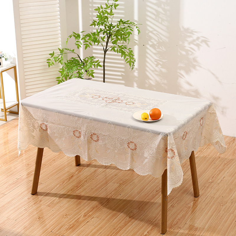Elegante diseño floral simple sensación de toal de mesa impermeable a prueba de contaminación a prueba de aceite toal de mesa sin lavado