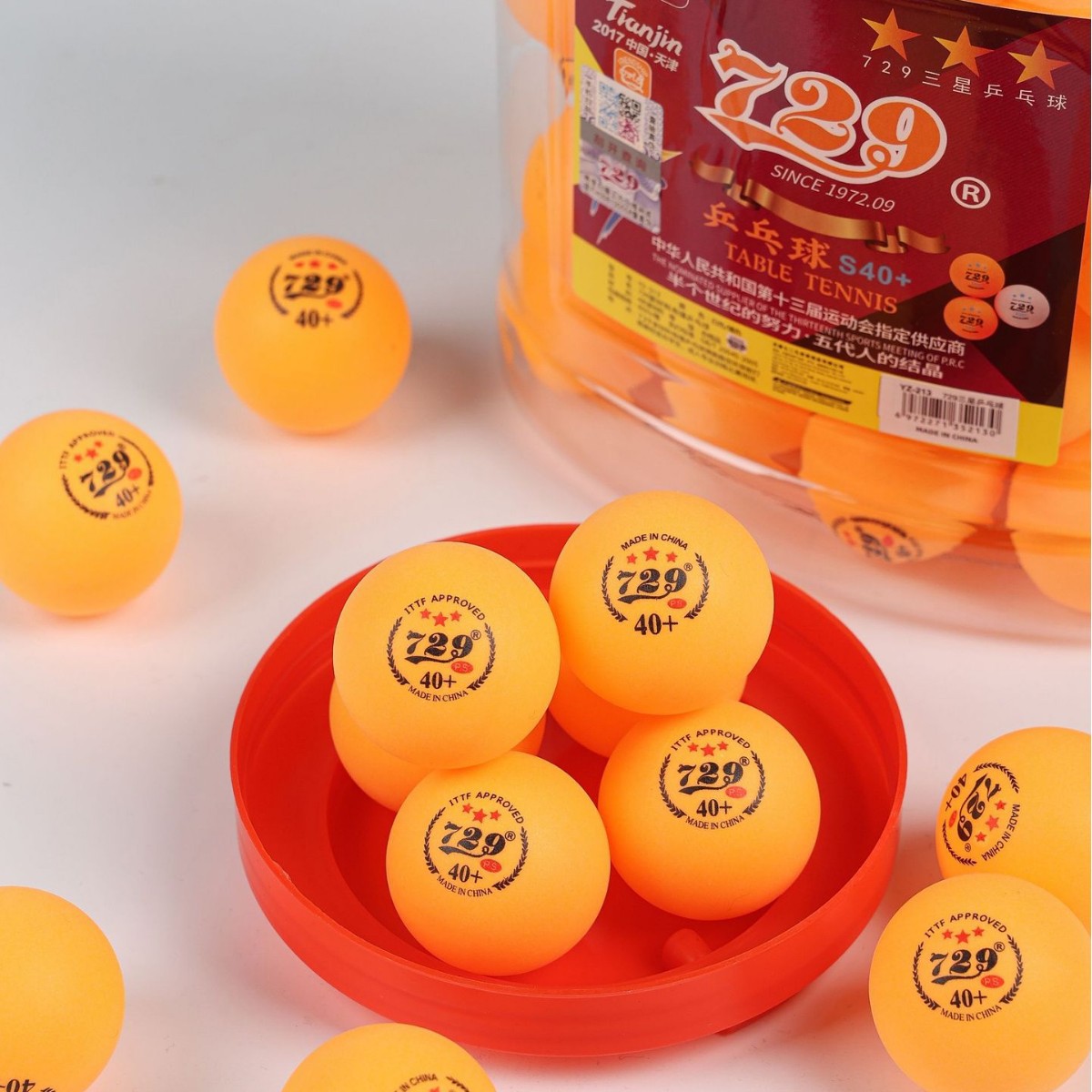 729 Friendship National Standard Samsung Table Tennis New Material Polymer 40+ Competition Training Resistant Seamless