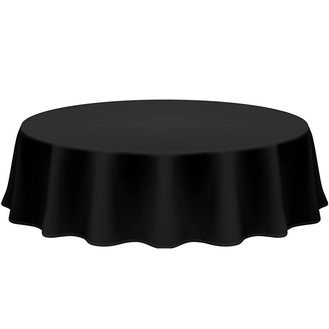 Mesa redonda de color sólido mantel desechable Mesa Redonda mantel estilo simple avanzada mesa de banquete cubierta de la tabla falda estilo transfronterizo