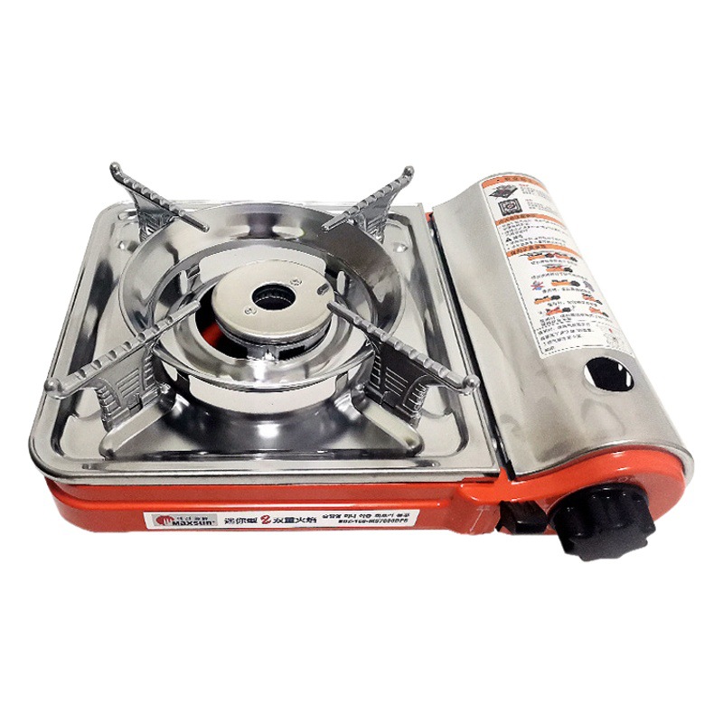 Pulso fresco tarjeta estufa portátil al aire libre estufa de camping estufa de gas butano a prueba de viento estufa de gas barbacoa hogar estufa de picnic