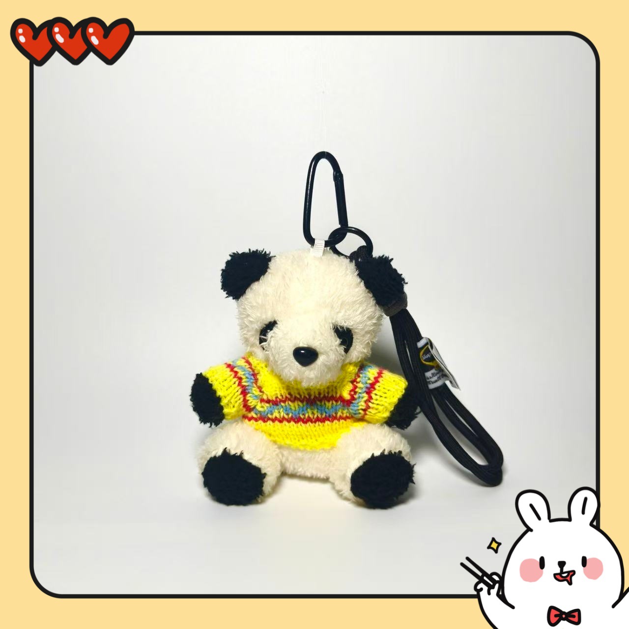 Colgante de peluche joyería panda lindos llavero llavero bolsos colgante regalo creativo dibujos animados