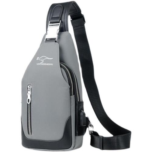 Official Authentic Men's Crossbody Bag Tote Bag Korean Style Fashion Canvas Single Shoulder Bag Chest Bag Oxford Cloth Crossbody Bag