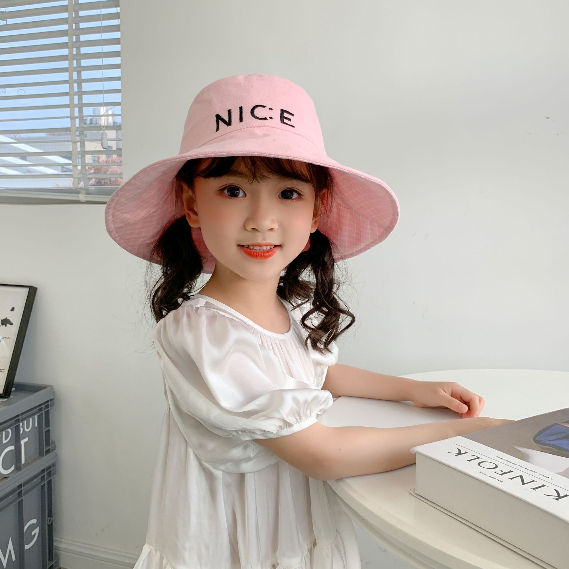 Fashion Embroidery Letter Children's Fisherman Hat display picture 10