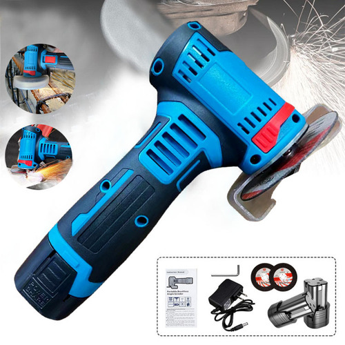Multifunctional electric small mini angle grinder brush cutting electric grinder grinding wheel polisher lithium electric angle grinder