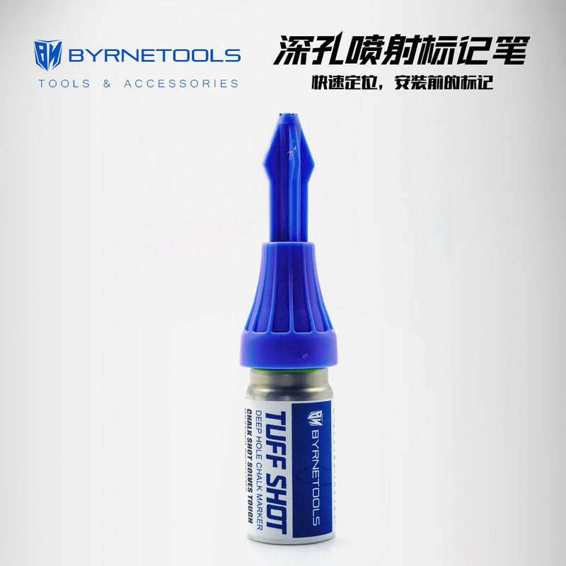 Byrnetools Deep Hole Jet Marking Pen for Marking Lines and Positioning Internal Holes with Press-Type Inkjet Marker
