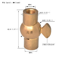 球形万向头 台灯摇臂灯配件  万向绞转接头M10牙  双轴承连接器