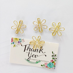 New metal clipboard gold chevron clipboard creative clip mini clip direct factory supply