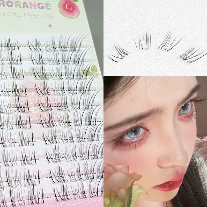 HERORANGE~清冷美人上睫毛网感上镜超大盒自然免胶自粘假睫毛跨境|undefined
