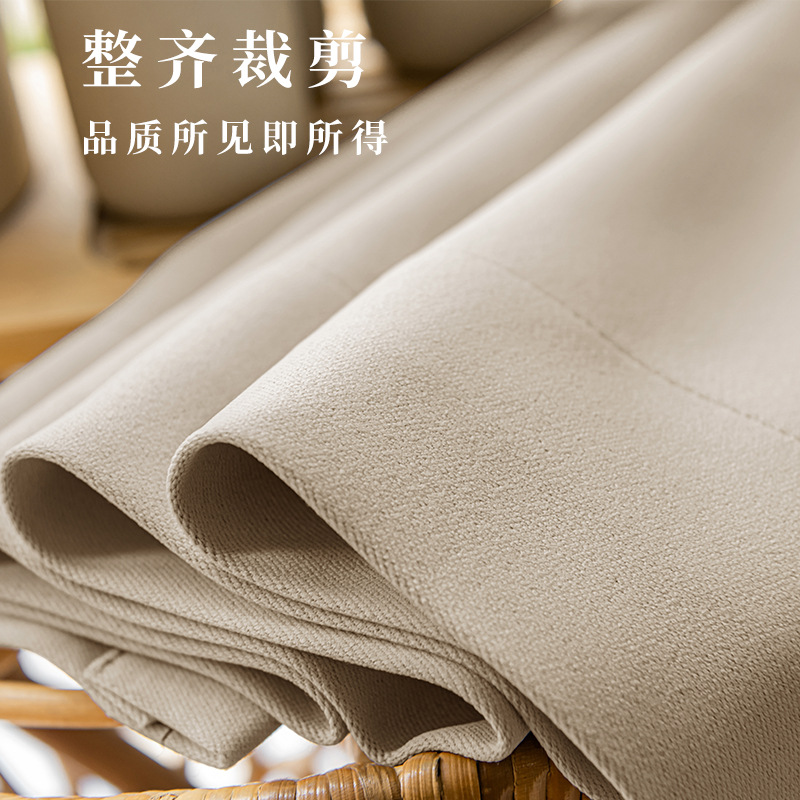 Cortina de alta protección de la luz sala de estar dormitorio algodón jacquard aislamiento acústico aislamiento térmico protección solar Shaoxing Keqiao cortina mayorista productos terminados