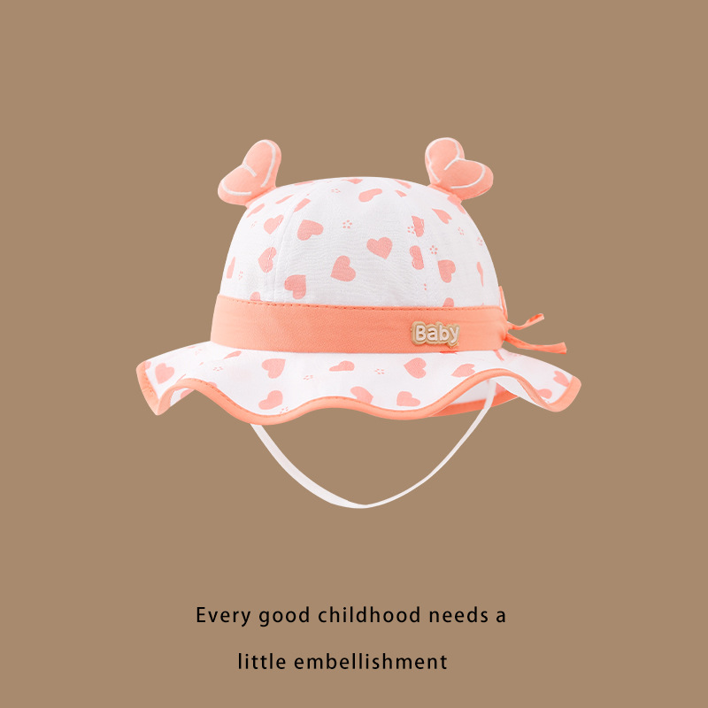 Sombreros para bebés primavera y otoño nuevo bebé mujer arco sombrero pescador princesa coreana ajustable sombrero de neumáticos retro