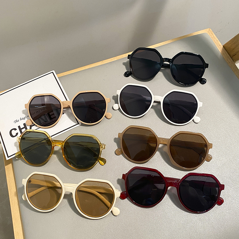 Nuevas gafas de sol de estilo coreano de moda gafas de sol de marco redondo personalizado ins