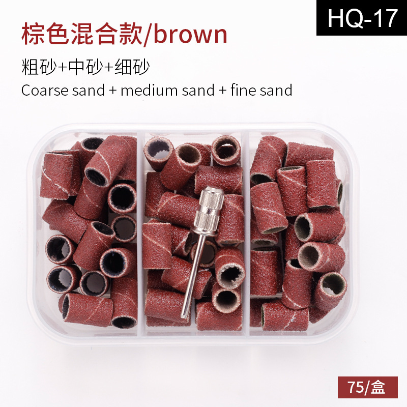 Juego de Anillos de Pulido para Uñas, con Eje para Máquina de Pulir, Anillos de Pulido Coloridos con Grano de Diamante