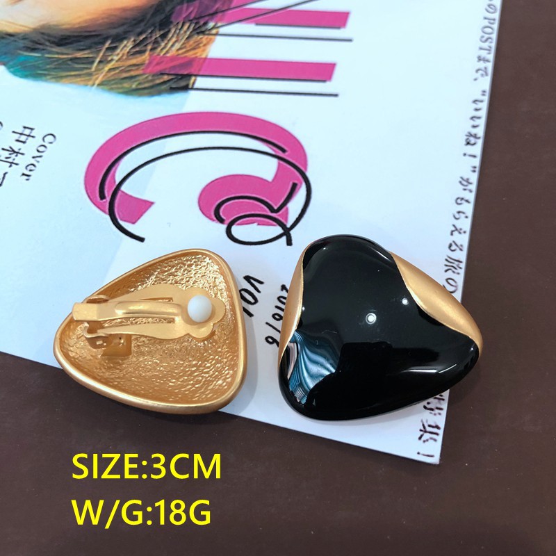 New Style Drip Glaze Triangle Stud Earring Wholesale Nihaojewelry display picture 19