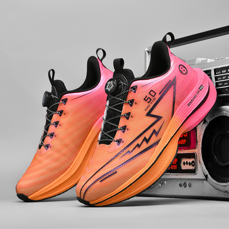 Red Rabbit 8PRO zapatos de correr botón giratorio para hombres y mujeres, exámenes físicos de estudiantes de carreras de carbono de amortiguación de zapatos respirables