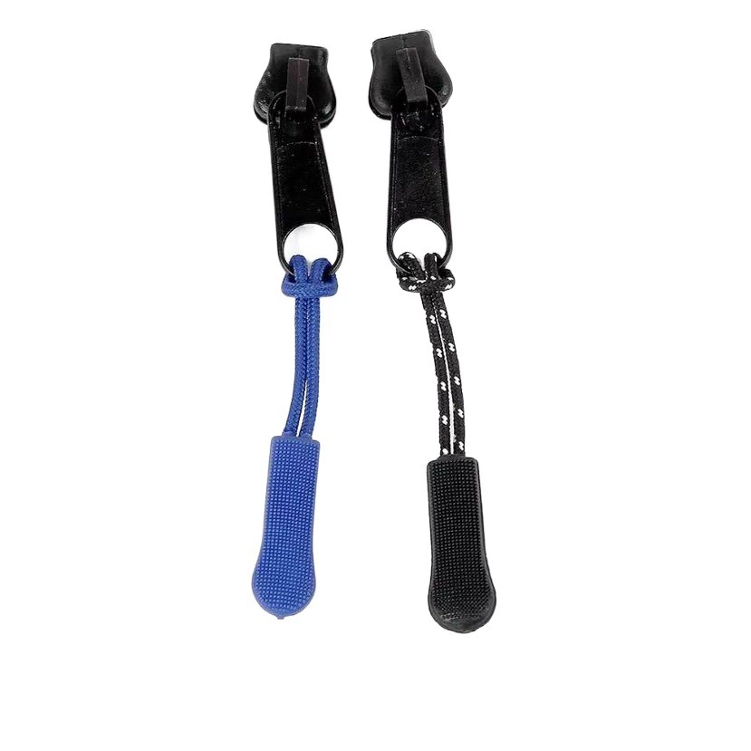 Цветная Тяговая головка одежда тянуть веревку оптом инъекционная молния голова Хвост веревка Съемная Тяговая головка в наличии ПВХ Тяговая веревка