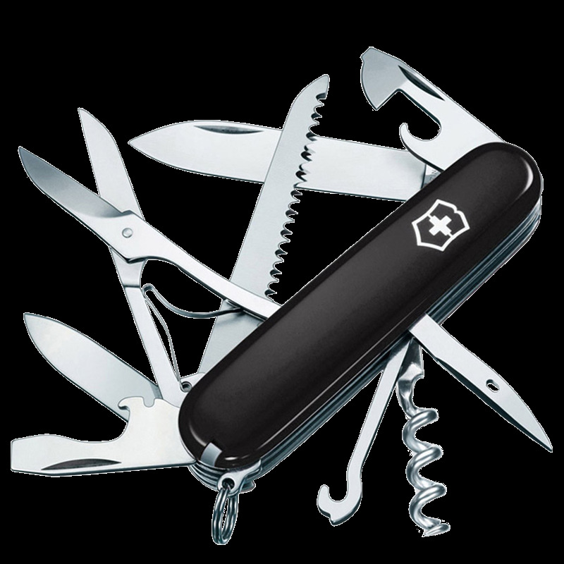 victorinox维氏瑞士军刀91MM黑色猎人1.3713.3多功能折叠刀军士刀