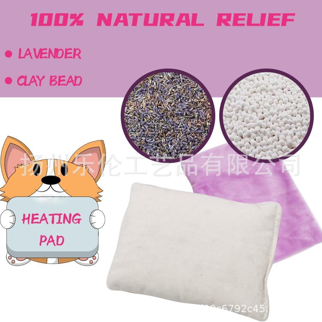 paquete de compresa caliente de calentamiento de microondas semilla de lino nativo de piedra de arroz de arroz de lavanda período fisiológico abdominal bolsas de hombro para el hogar