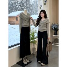 �����ڲ�Ʒչʾ����-��ɫ����խ��΢���ȿ�Ů�ﶬ��175�߸��Ӽӳ�