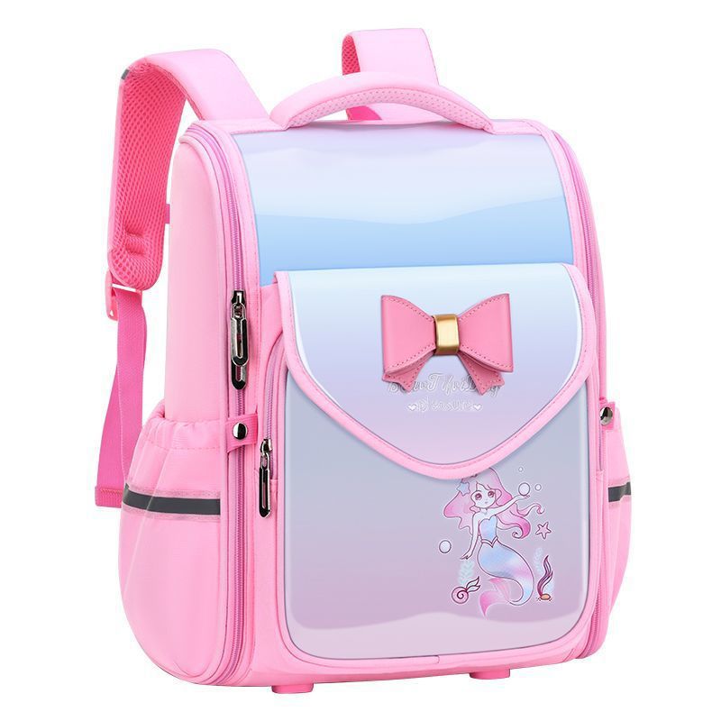 Lindo alto aspecto de gran capacidad de carga-reducción de la chica mochila impermeable columna vertebral protección ligero niños Escuela Primaria estudiante escuela al por mayor